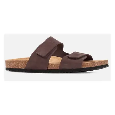 Tmavě hnědé pánské sandály Geox Sandal Ghita - Pánské