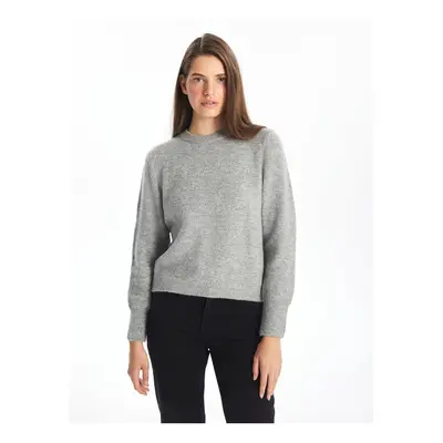 LC Waikiki LCW Vision Crew Neck Plain Long Sleeve Women's Knitwear Sweater