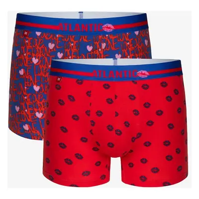 Boxer shorts Atlantic 2GMH-021 A'2 S-2XL blue-red