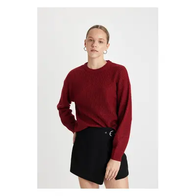 DEFACTO Regular Fit Crew Neck Knitwear Sweater