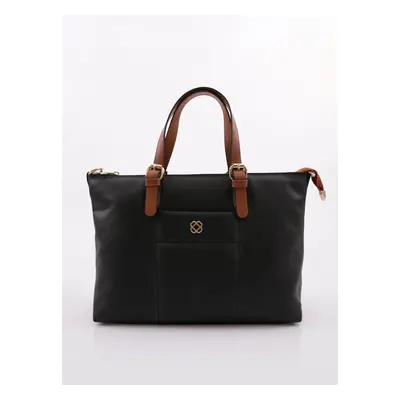 DGN Women's Shoulder And Hand Bag Black Brown