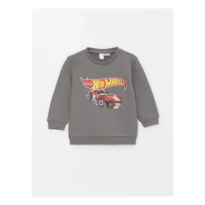 LC Waikiki Lcw Crew Neck Hot Wheels Printed Baby Boy Sweatshirt