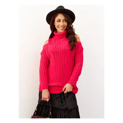 Sweater amaranth By la la cxp1176.amaranth