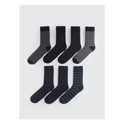 LC Waikiki MEN'S PATTERNED COTTON 7-PIECE SOCKET SOCKS