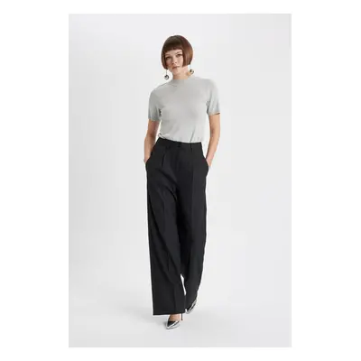 DEFACTO Wide Leg Pocket High Waist Wide Leg Long Length Trousers