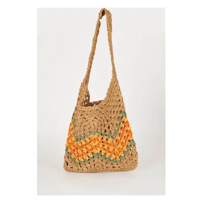 DEFACTO Women's Straw Shoulder Bag