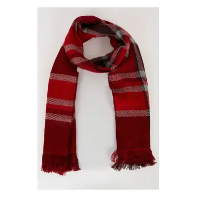 DEFACTO Women's Christmas Themed Plaid Scarf