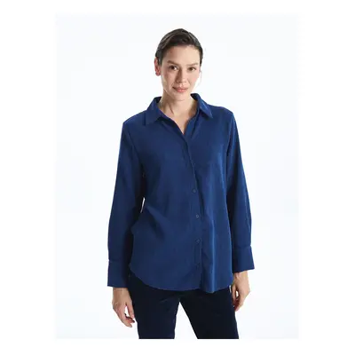 LC Waikiki Lcwk Textured Velvet Women's Shirt