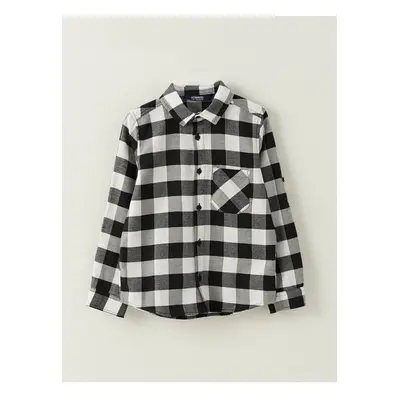 LC Waikiki Plaid Long Sleeve Gabardine Boy's Shirt