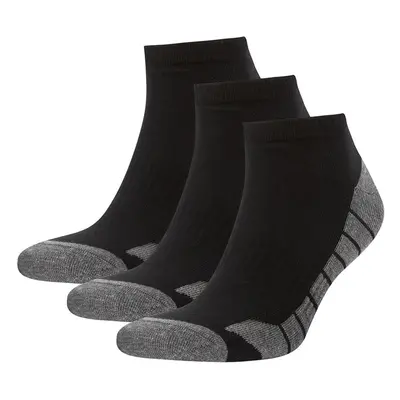 DEFACTO Men's Fit 3-Piece Cotton Booties Socks