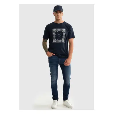 Big Star Man's T-shirt 403 Navy Blue