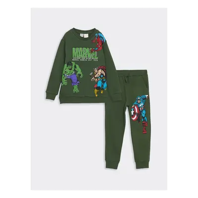 LC Waikiki Lcw Kids Green Hulk Printed Boys Tracksuit Set