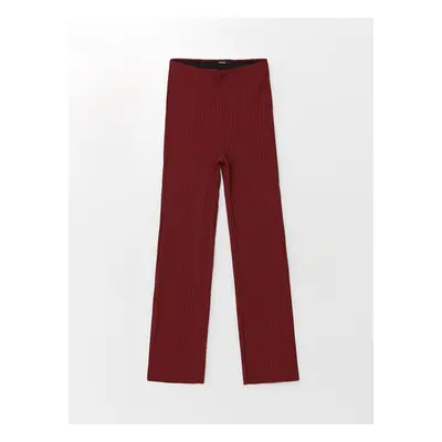 LC Waikiki Elastic Waist Textured Women's Trousers