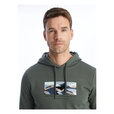 LC Waikiki Long Sleeve Printed Men's Hoodie