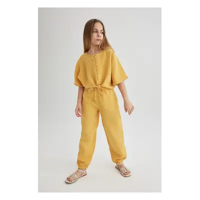 DEFACTO Girl's Cotton Trousers