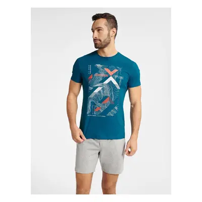 Pyjamas Henderson Core Flux kr/r M-2XL dark turquoise 69x