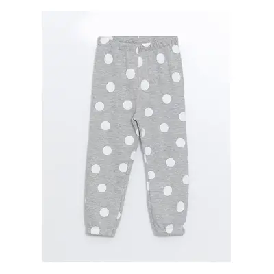 LC Waikiki Lw - Thick Polka Dot Girl's Tracksuit Bottom with Elastic Waist