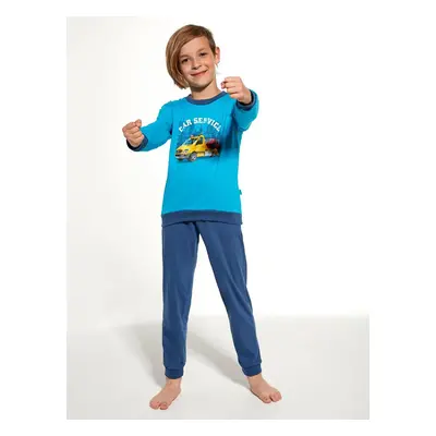 Pyjamas Cornette Kids Boy 477/130 Car Service turquoise