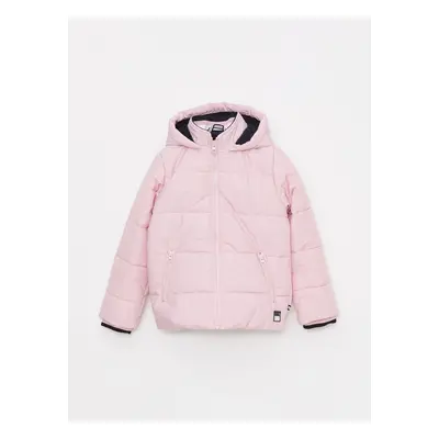 LC Waikiki Basic Girl's Puffer Coat with Hood