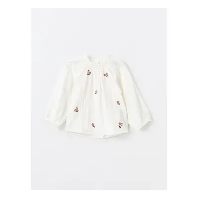 LC Waikiki Lcw Long Sleeve Embroidered Girl's Shirt