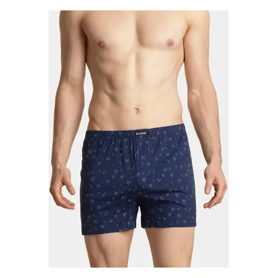 Pánské volné boxerky ATLANTIC 2Pack - černé/modré