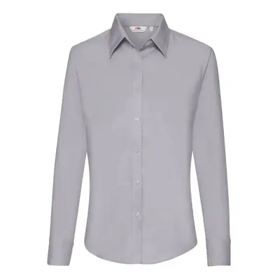 FRUIT OF THE LOOM F15•LADIES LONG SLEEVE OXFORD SHIRT