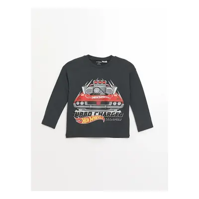 LC Waikiki LCW baby Crew Neck Long Sleeve Cars Printed Baby Boy Sweatshirt