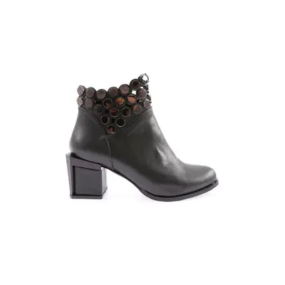 DGN 820-22k Women's Heeled Boots with Crystals and Stones.