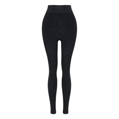 Trendyol Black Washed Seamless Full Length Knitted Sports Leggings