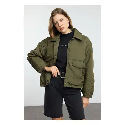 Trendyol Khaki Water Repellent Thin Jacket Coat