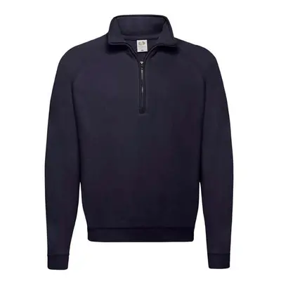 Granatowa bluza męska Zip Neck Sweat Fruit of the Loom