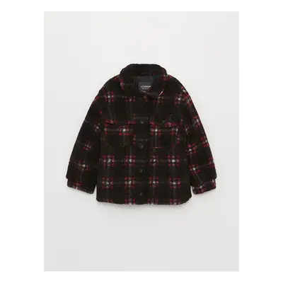 LC Waikiki Lw - Plaid Girls Plush Coat