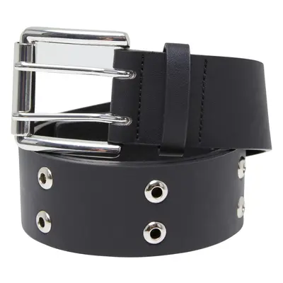 Pásek Double Eyelet PU Belt černý