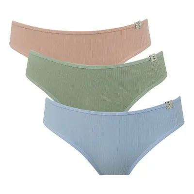 DEFACTO Fall In Love Rib 3-Pack Slip Panties