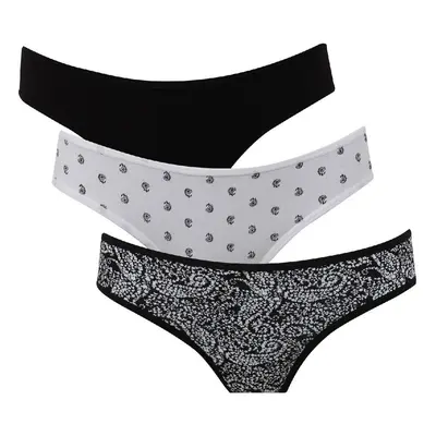 DEFACTO Fall In Love Patterned 3-Pack Slip Panties