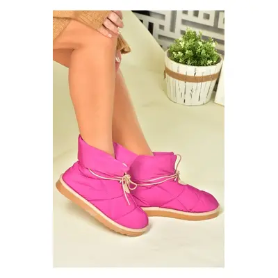 Fox Shoes Women's Fuchsia Fabric Casual Boots