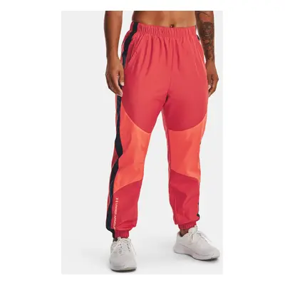 Under Armour Sportovní kalhoty UA Rush Woven Pant -RED - Dámské