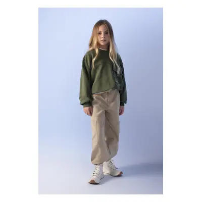 DEFACTO Girls Parachute Cargo Gabardine Pants