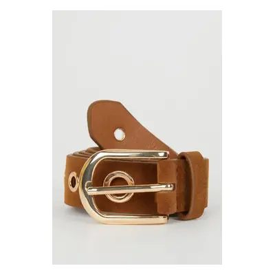 DEFACTO Women's Faux Leather Classic Belt