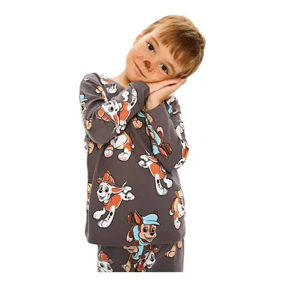 LC Waikiki Crew Neck Long Sleeve Paw Patrol Printed Baby Boy Pajamas Suit