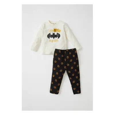 DEFACTO Baby Boy Batman Long Sleeve Cotton Pajamas Suit