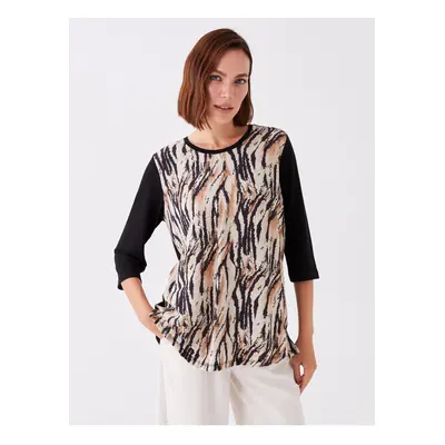 LC Waikiki Crew Neck Patterned Women's T-Shirt