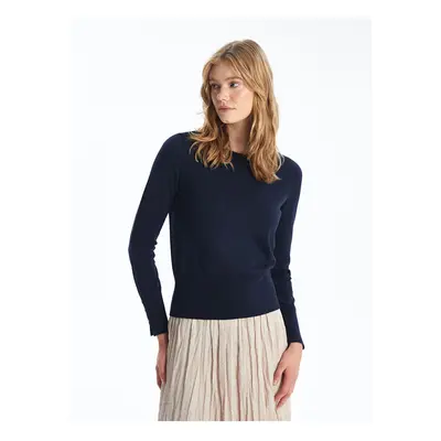 LC Waikiki LCW Crew Neck Plain Long Sleeve Women's Knitwear Sweater