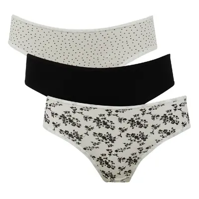 DEFACTO Fall In Love Patterned 3-Pack Slip Panties