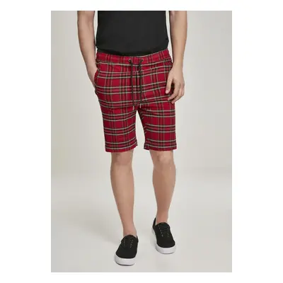 Checker Shorts červené/blk