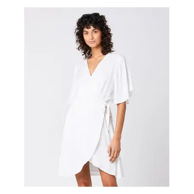 Šaty Rip Curl IBIZA WRAP DRESS White