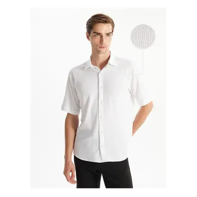 LC Waikiki LCW Regular Fit Short Sleeve Men's Textured Shirt