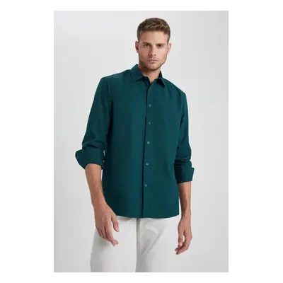 DEFACTO Regular Fit Poplin Long Sleeve Shirt