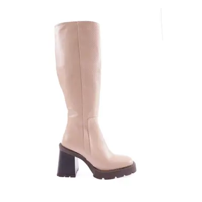 DGN Round Toe Thick Sole Women's Heeled Boots.