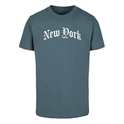 New York Texting Tee dustyblue